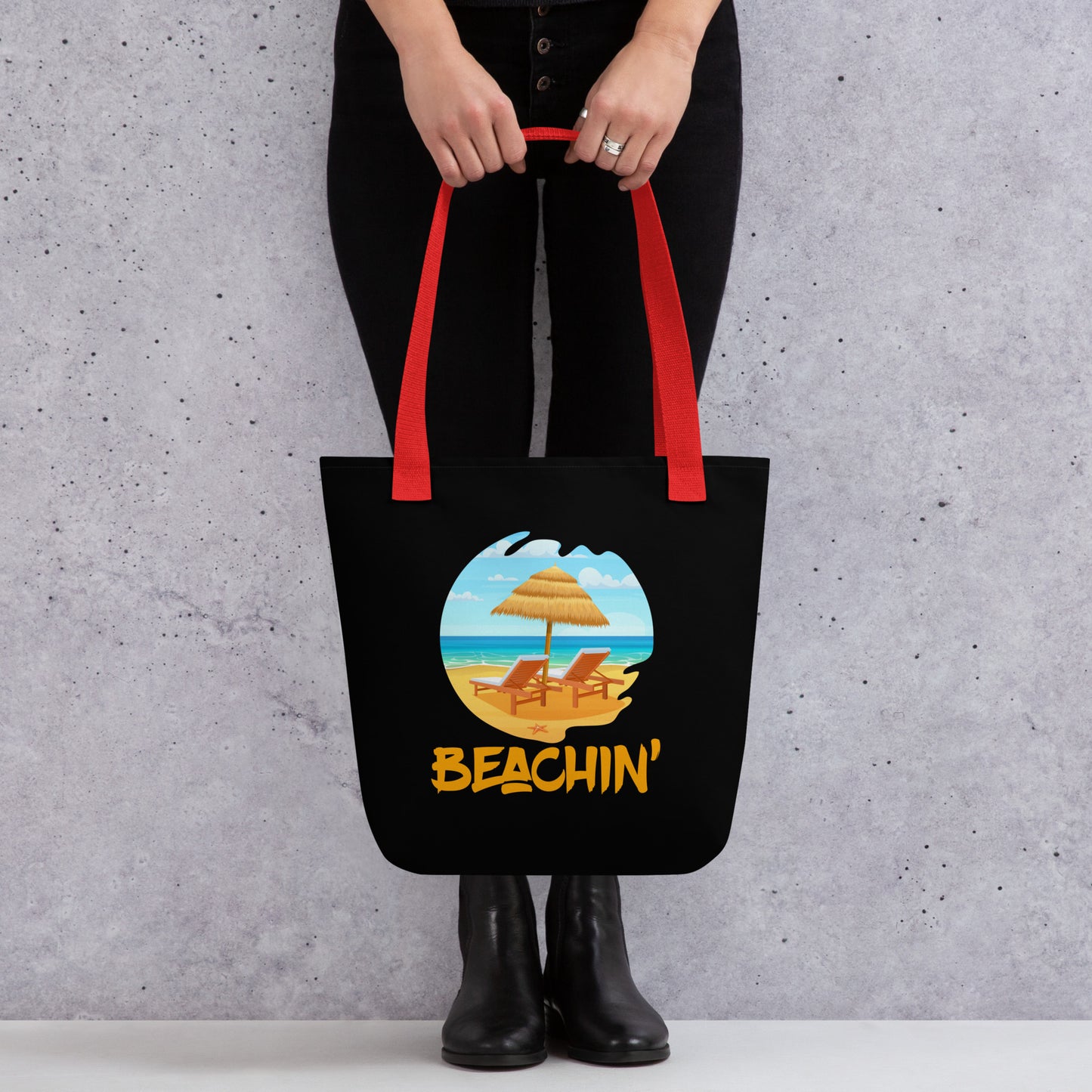 beachin' tote bag