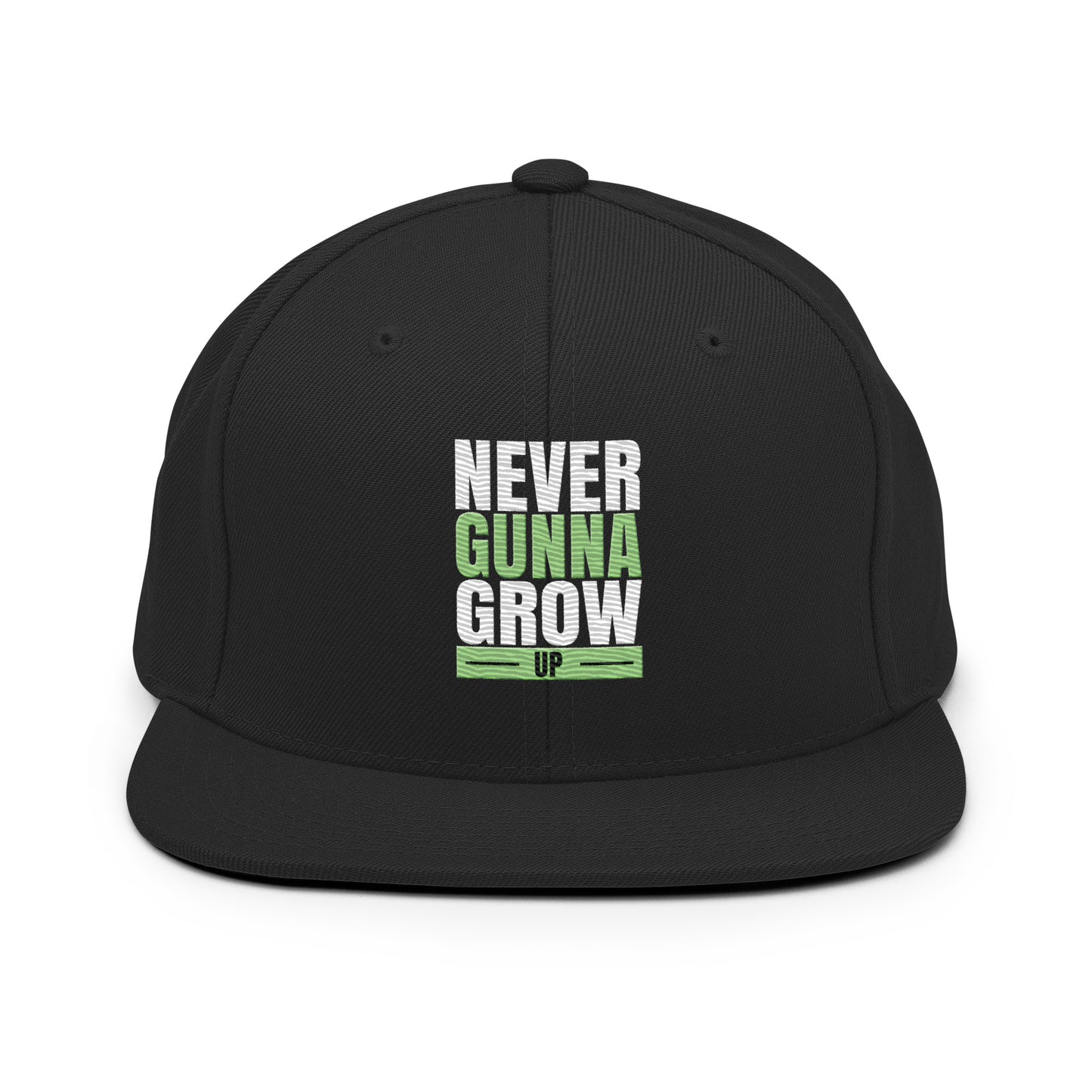 never gunna grow up snapback hat