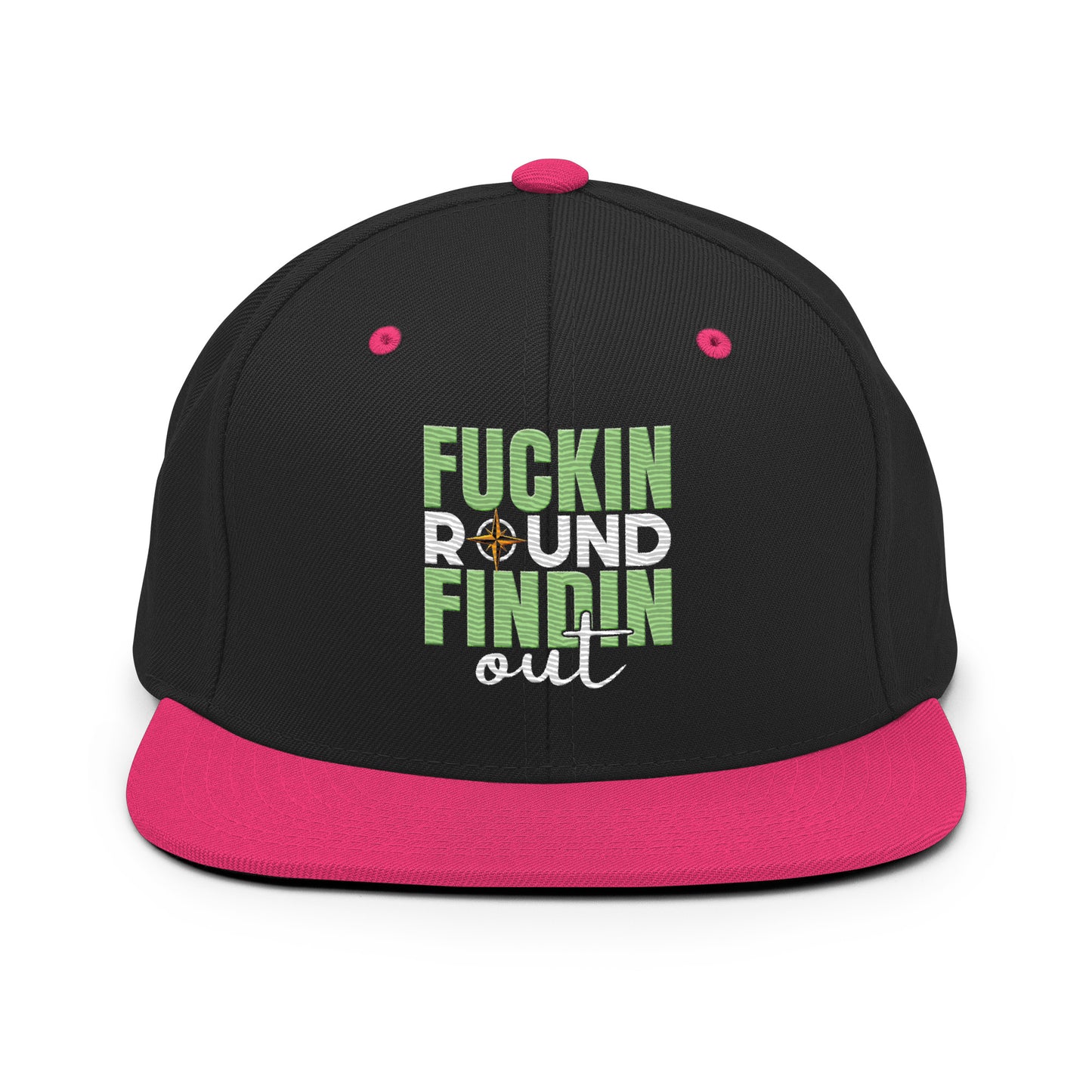 fuckin round, findin out snapback hat