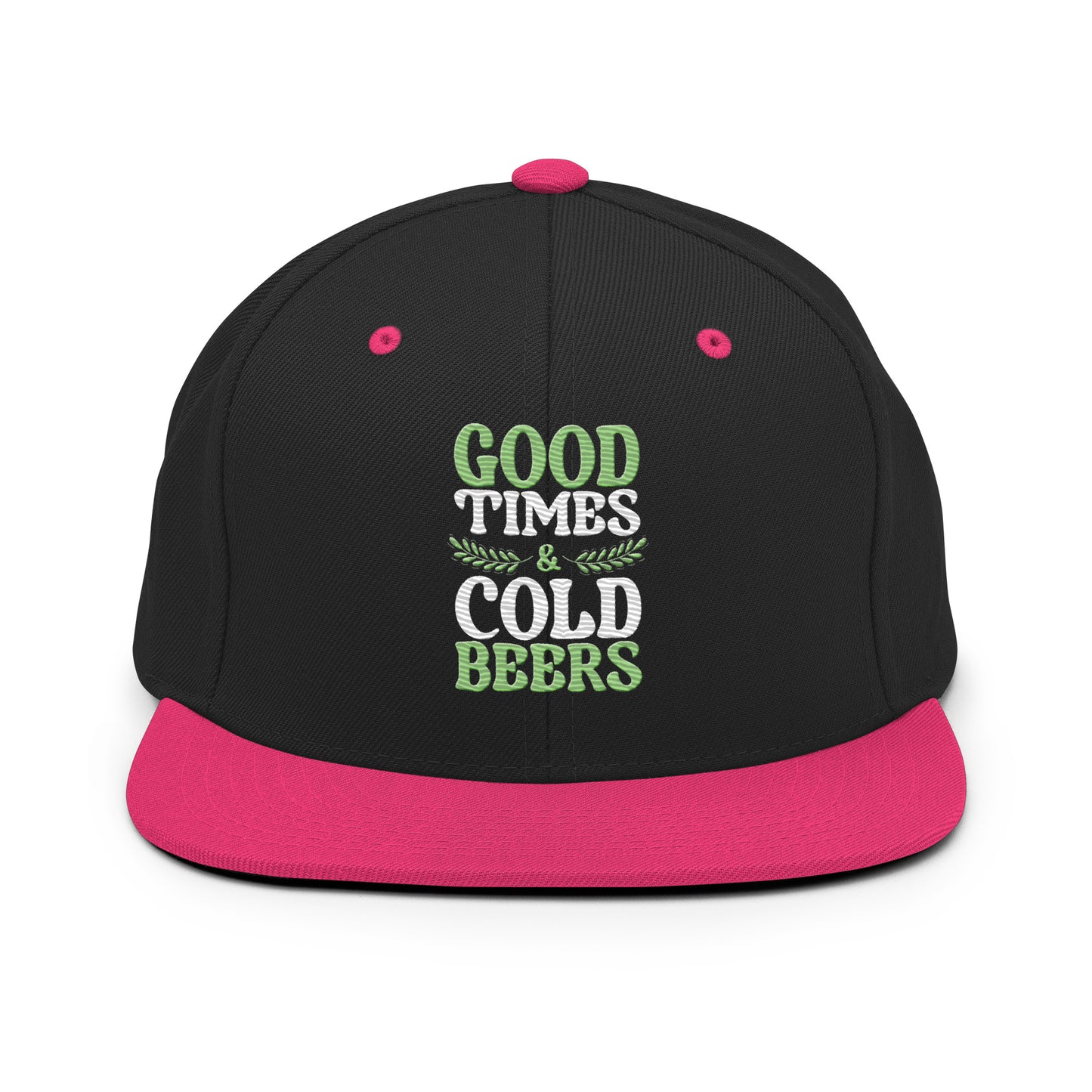 good times cold beers snapback hat