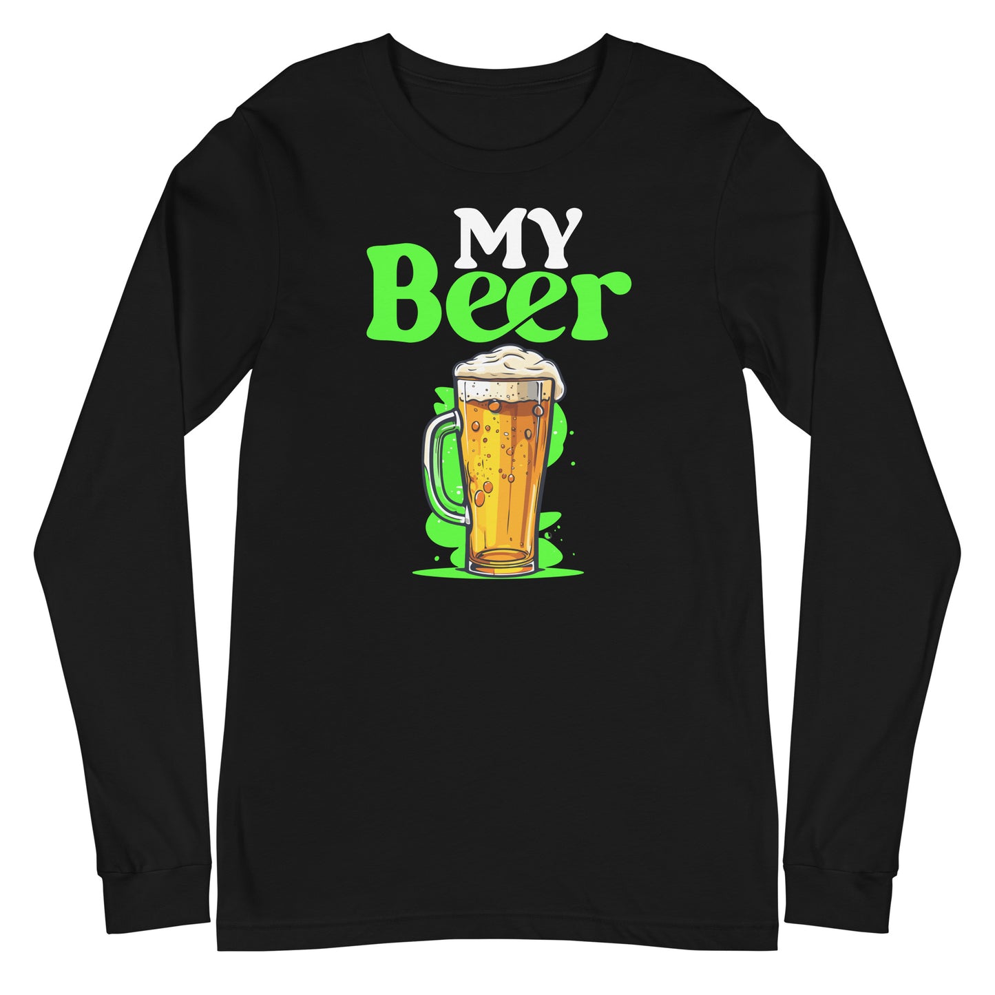 my beer long sleeve tee