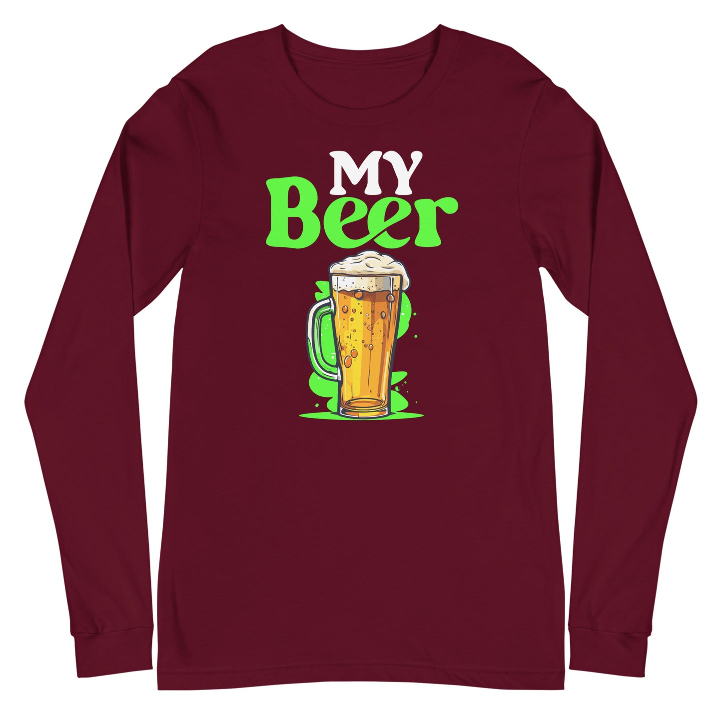 my beer long sleeve tee