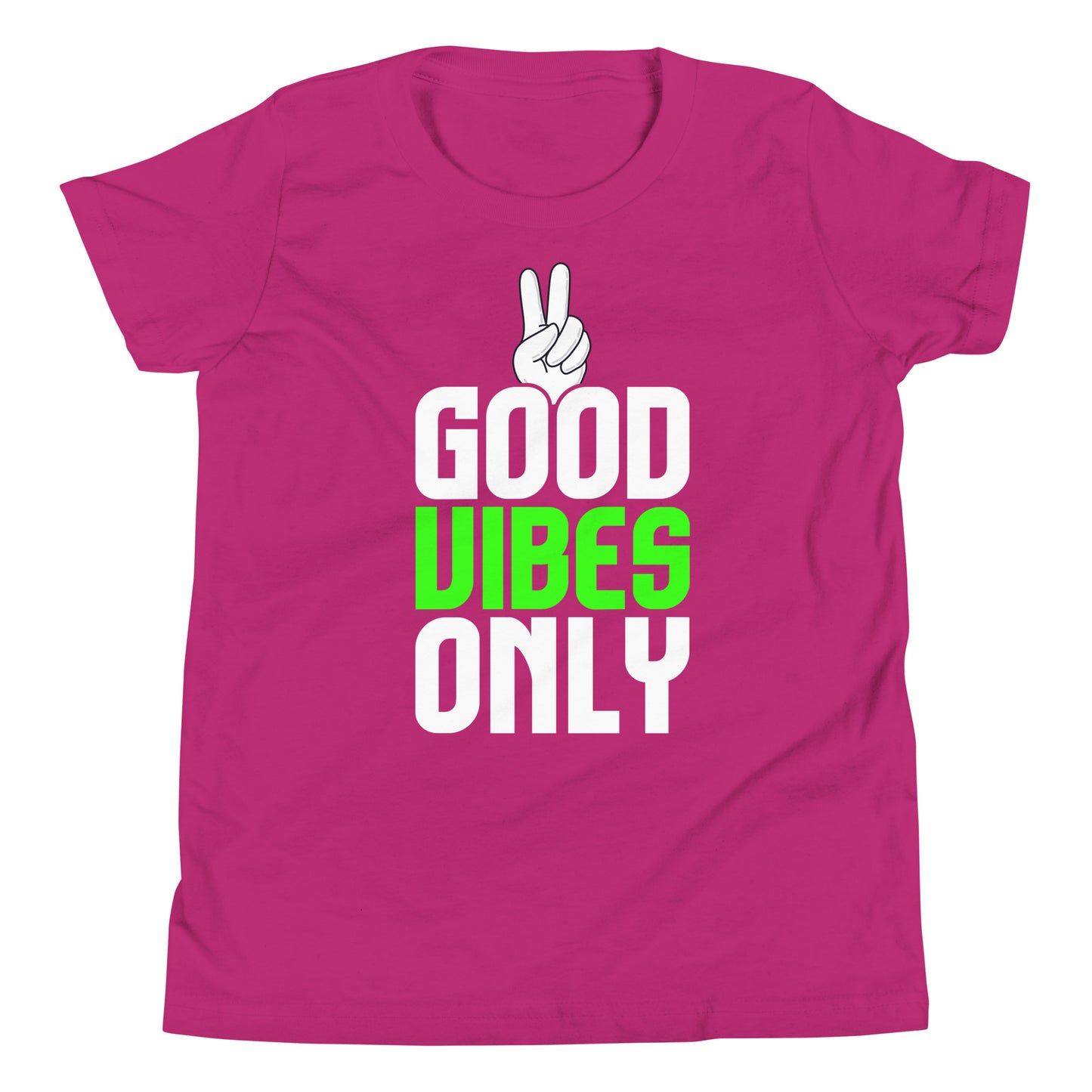 good vibes only youth short sleeve t-shirt