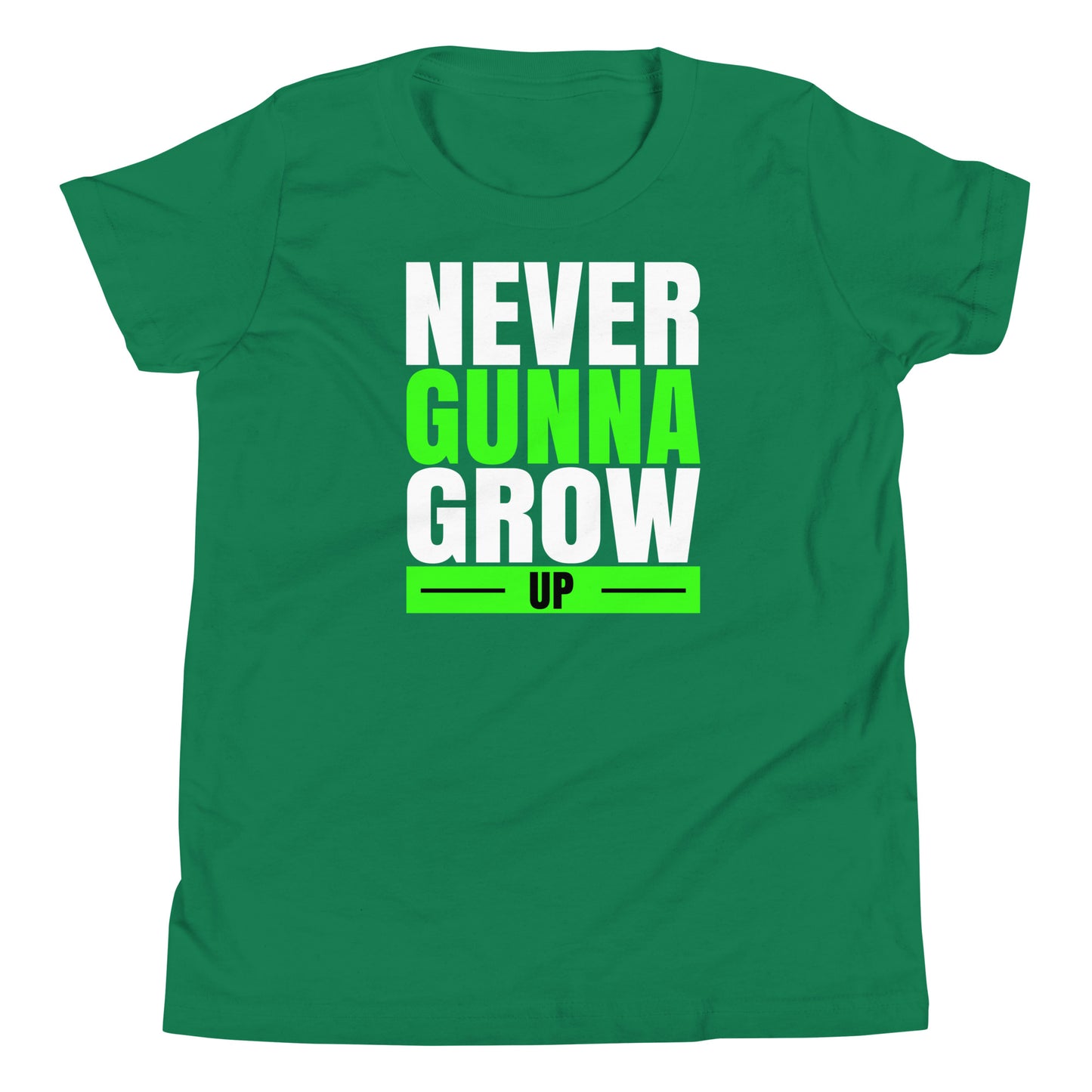 never gunna grow up youth short sleeve t-shirt