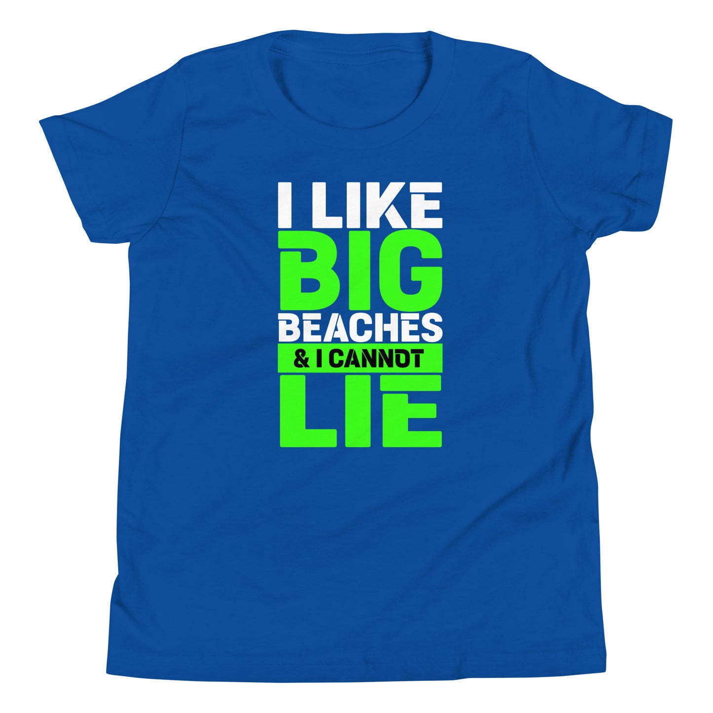 i like big beaches youth short sleeve t-shirt