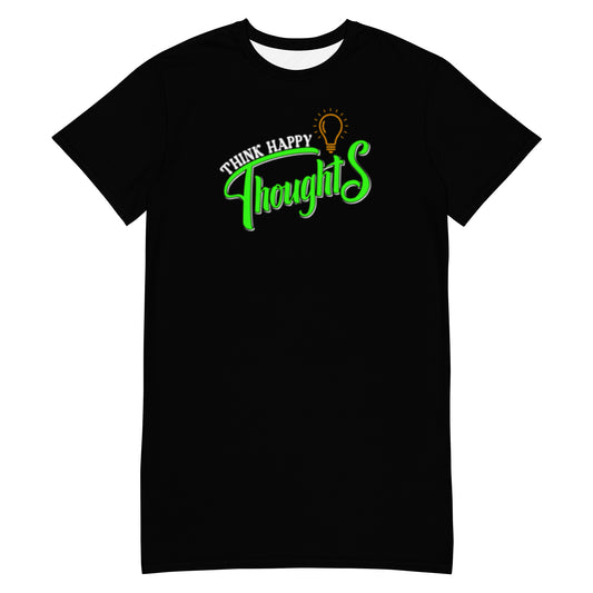 Think Happy Thoughts T-shirt dress