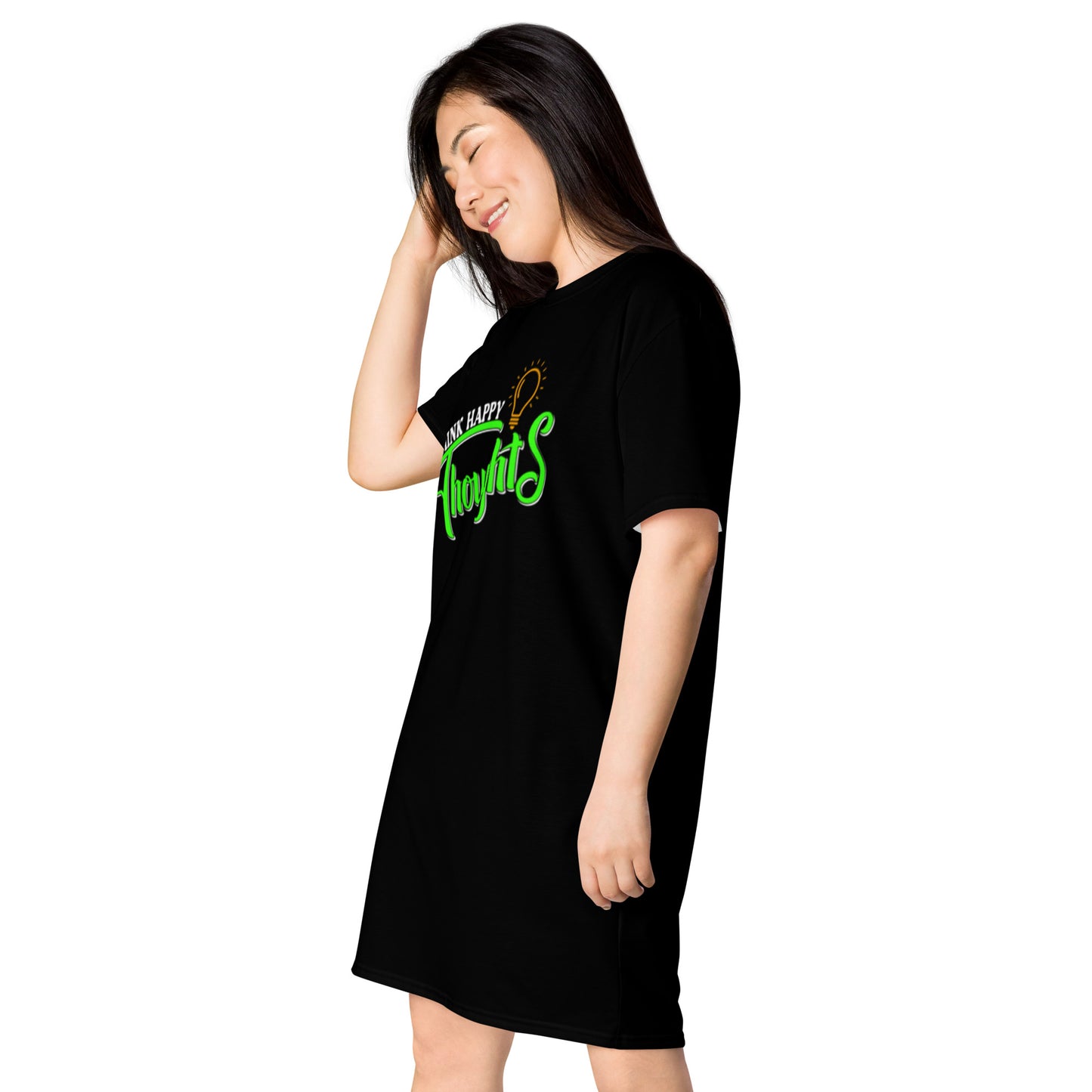 think happy thoughts t-shirt dress