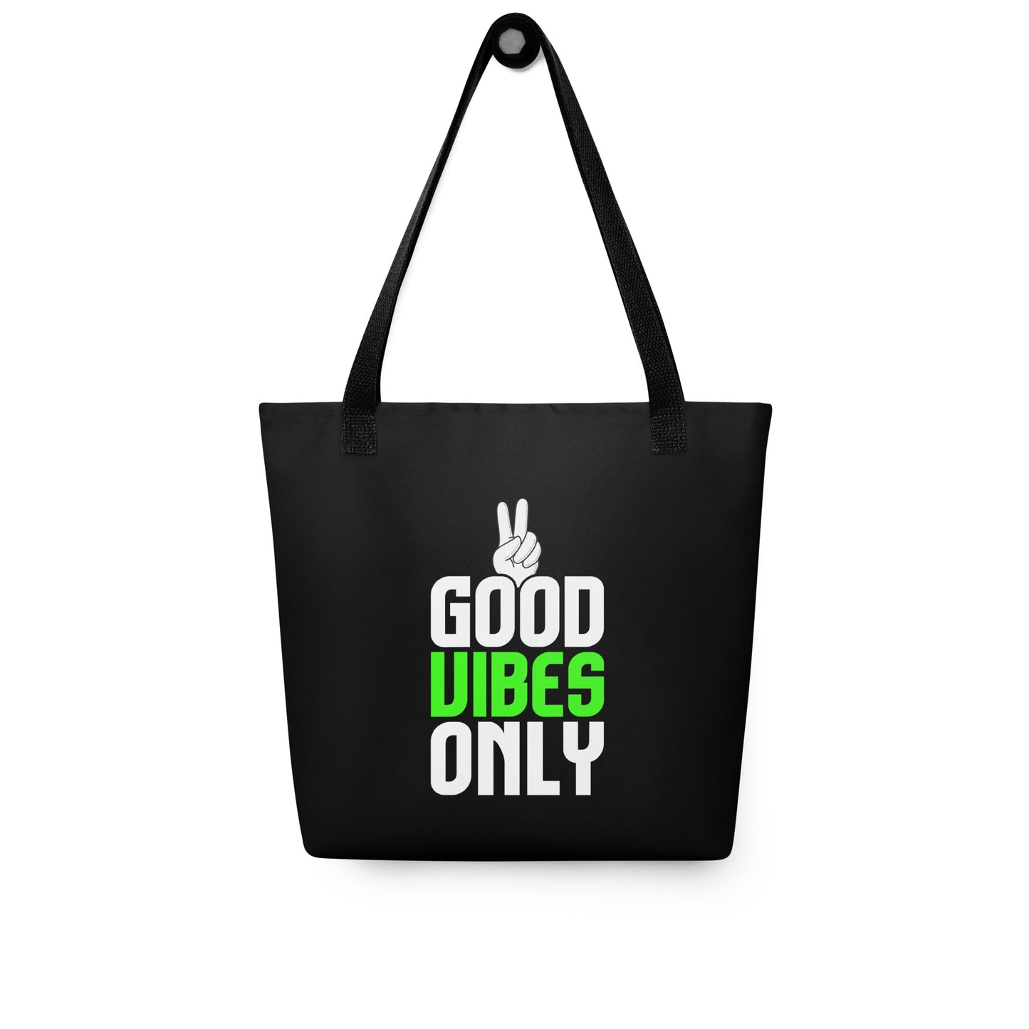 good vibes only tote bag