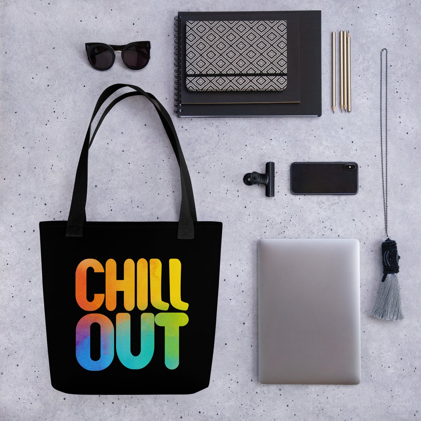 chill out tote bag