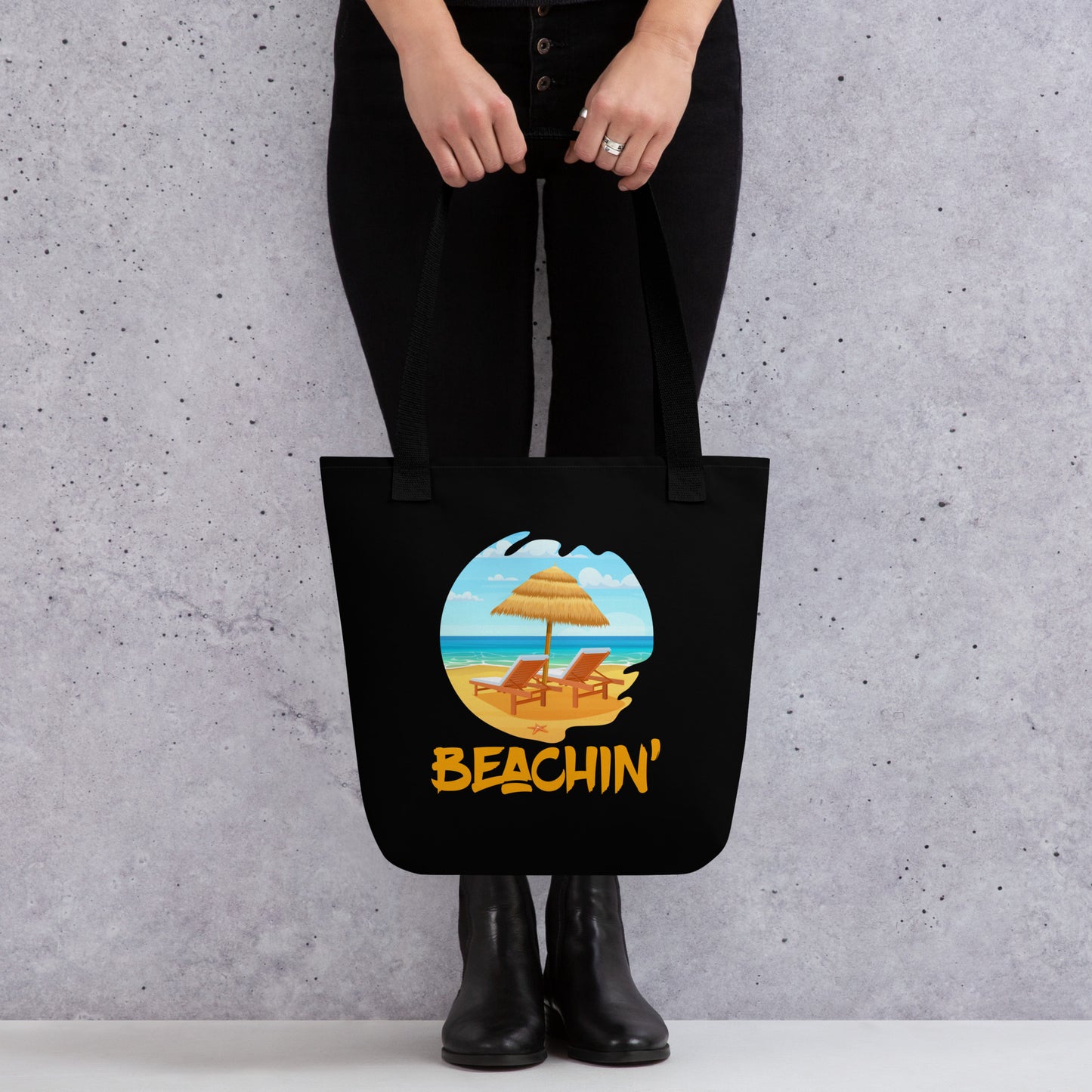 beachin' tote bag