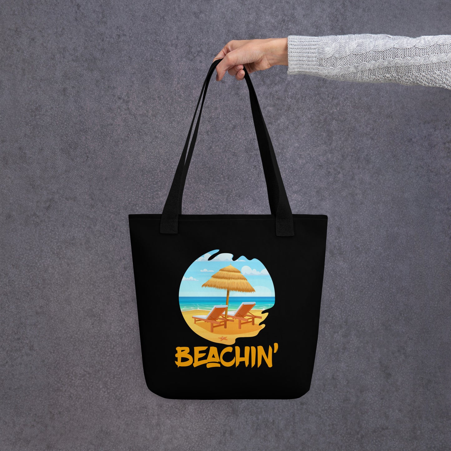 beachin' tote bag
