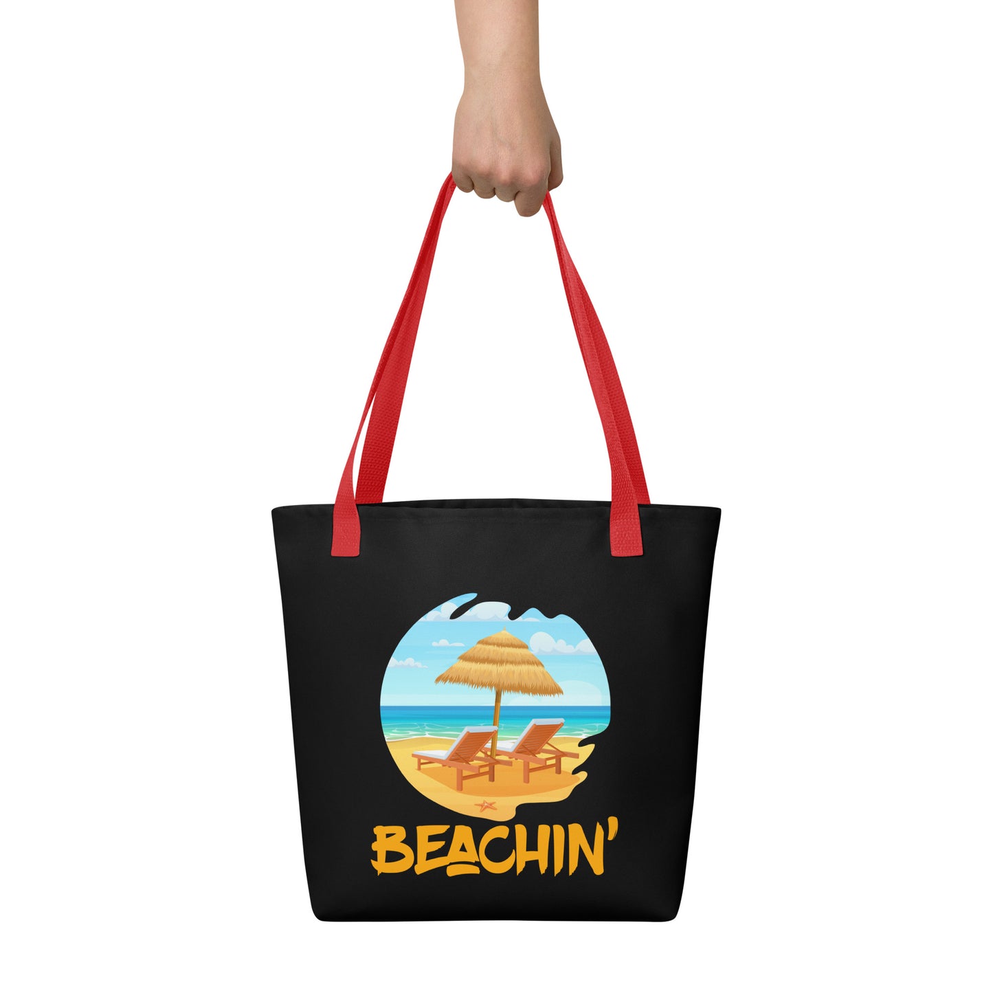 beachin' tote bag