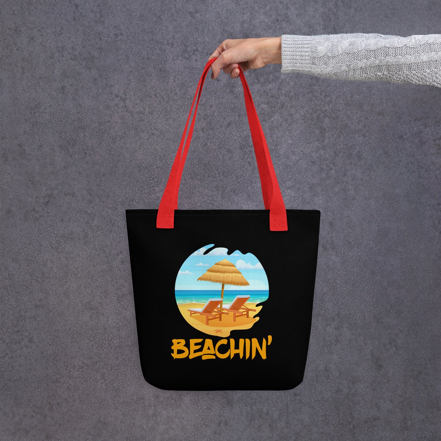 beachin' tote bag