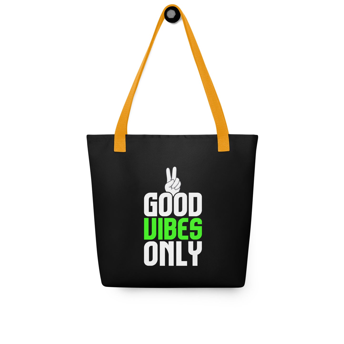 good vibes only tote bag