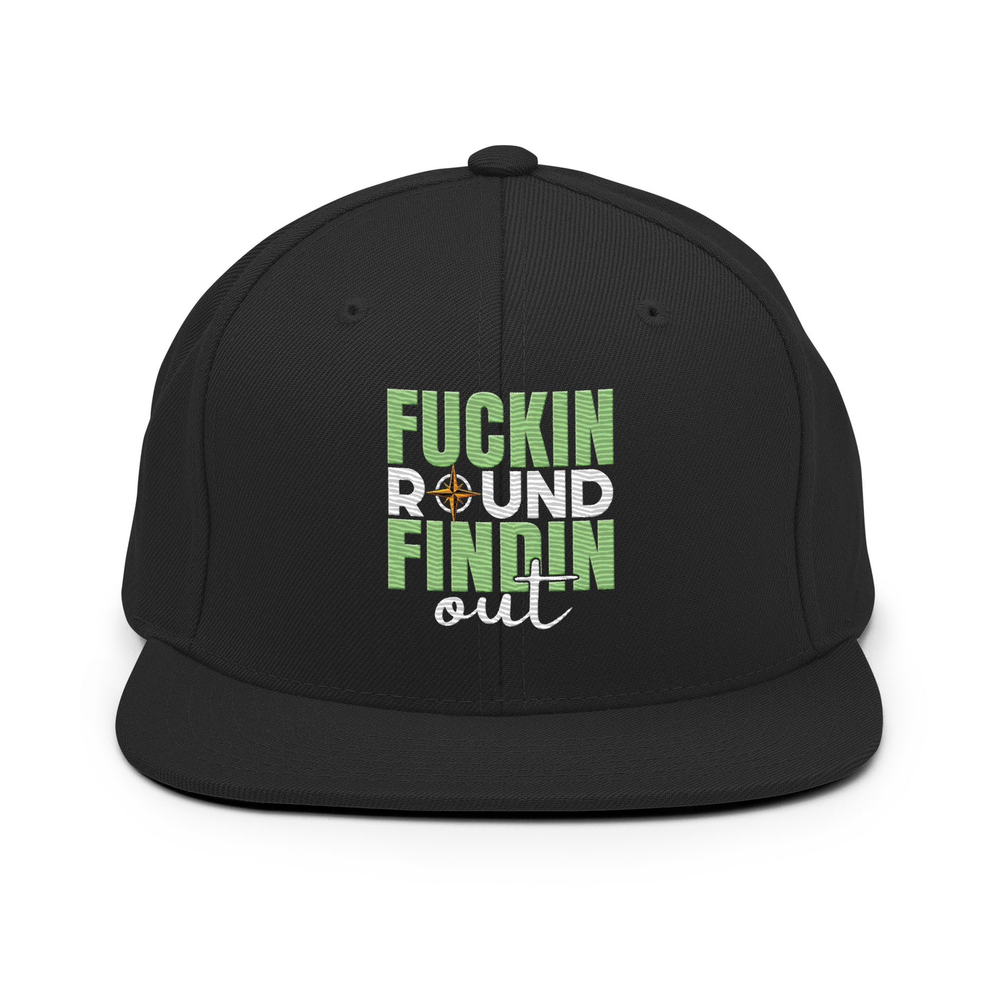fuckin round, findin out snapback hat