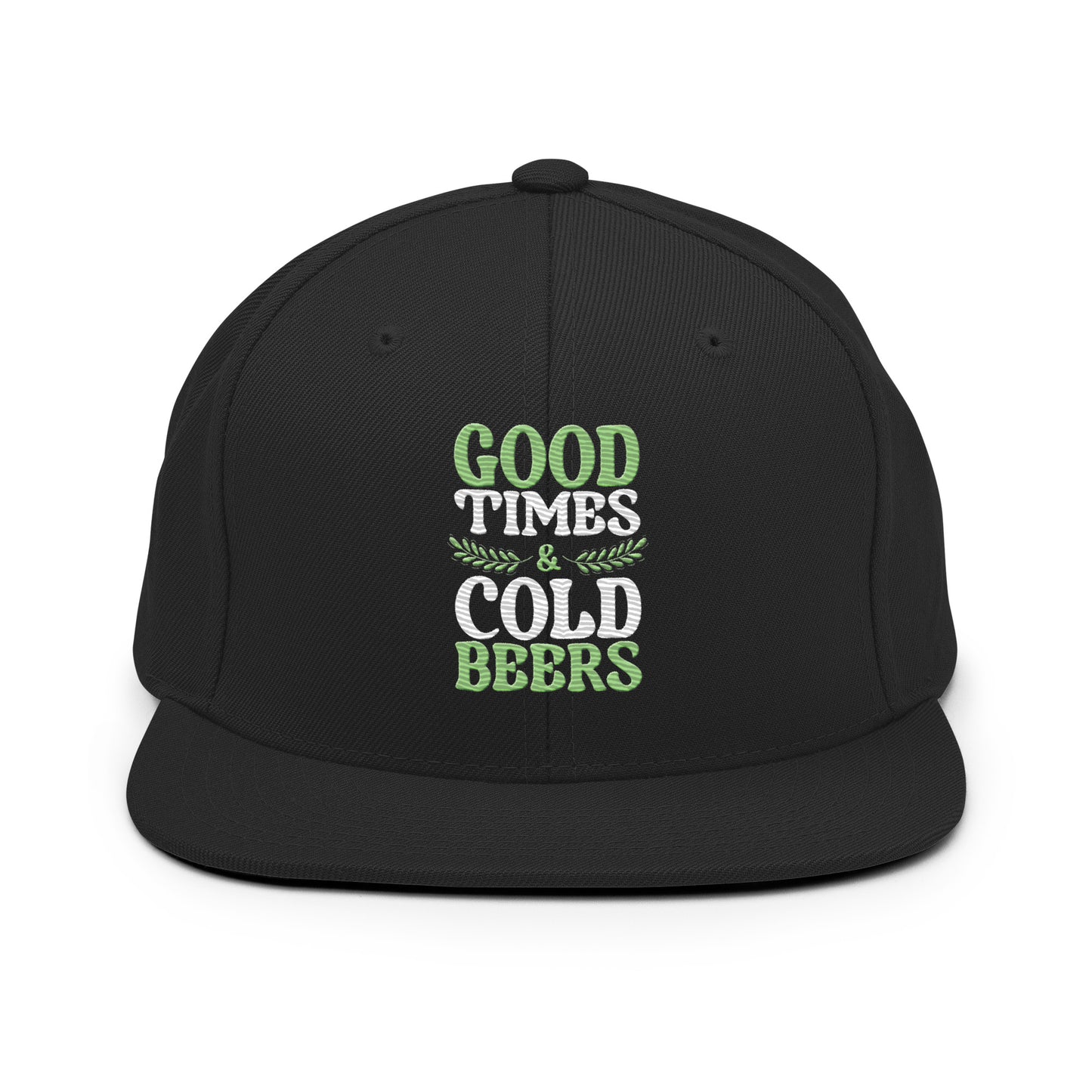good times cold beers snapback hat