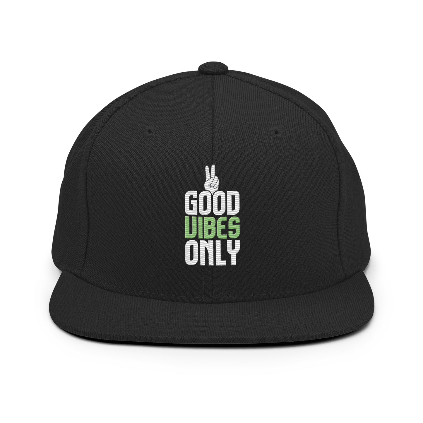 good vibes only snapback hat