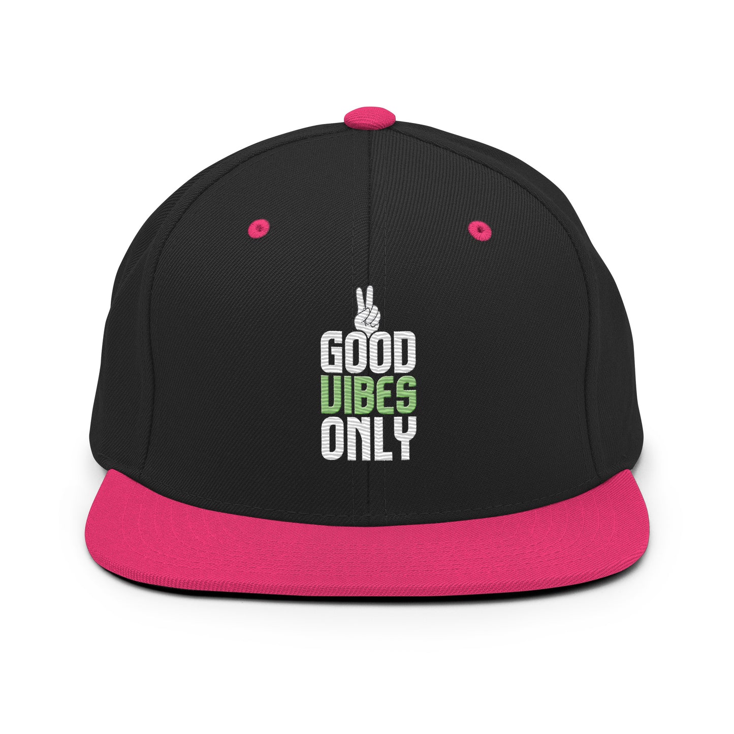 good vibes only snapback hat