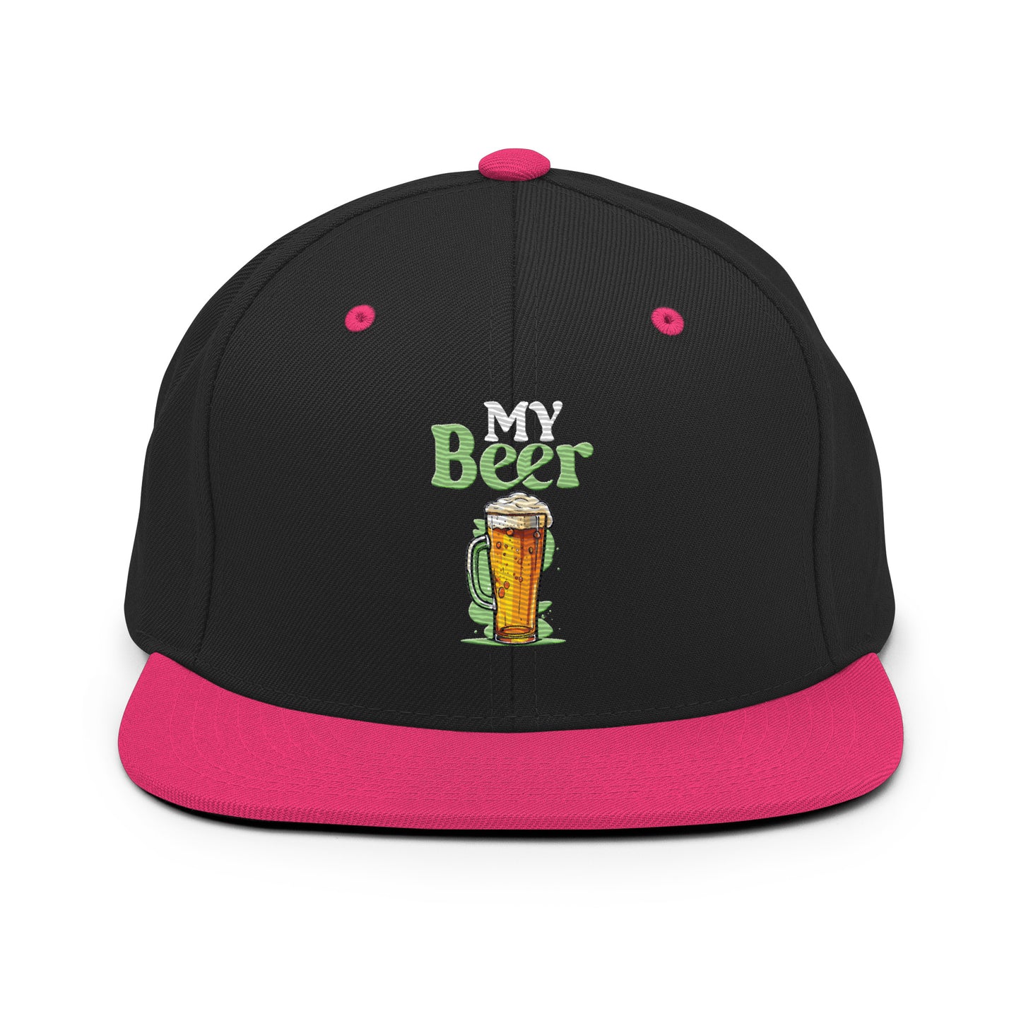 my beer snapback hat