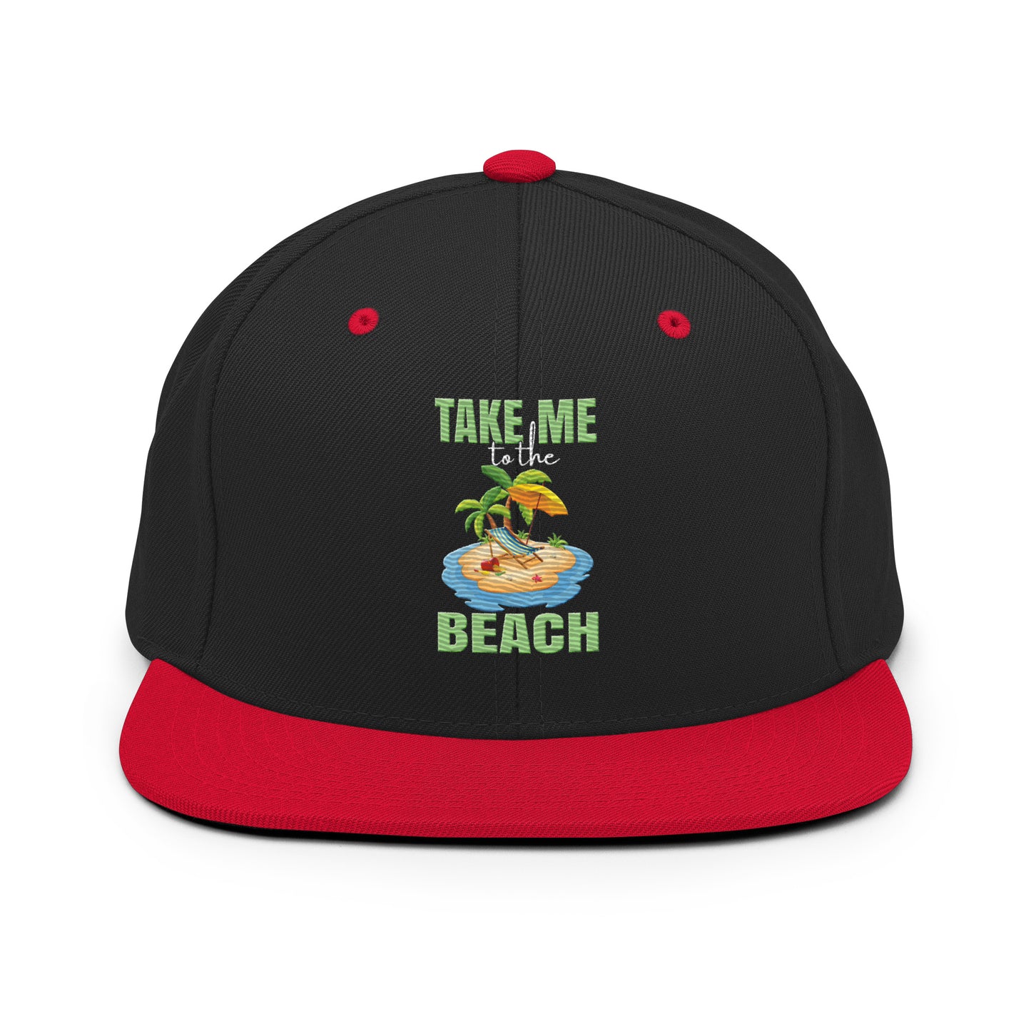 take me to the beach snapback hat