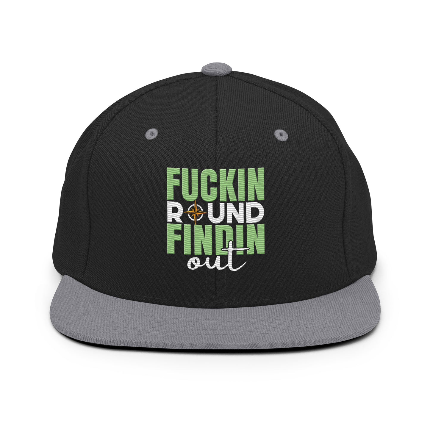 fuckin round, findin out snapback hat