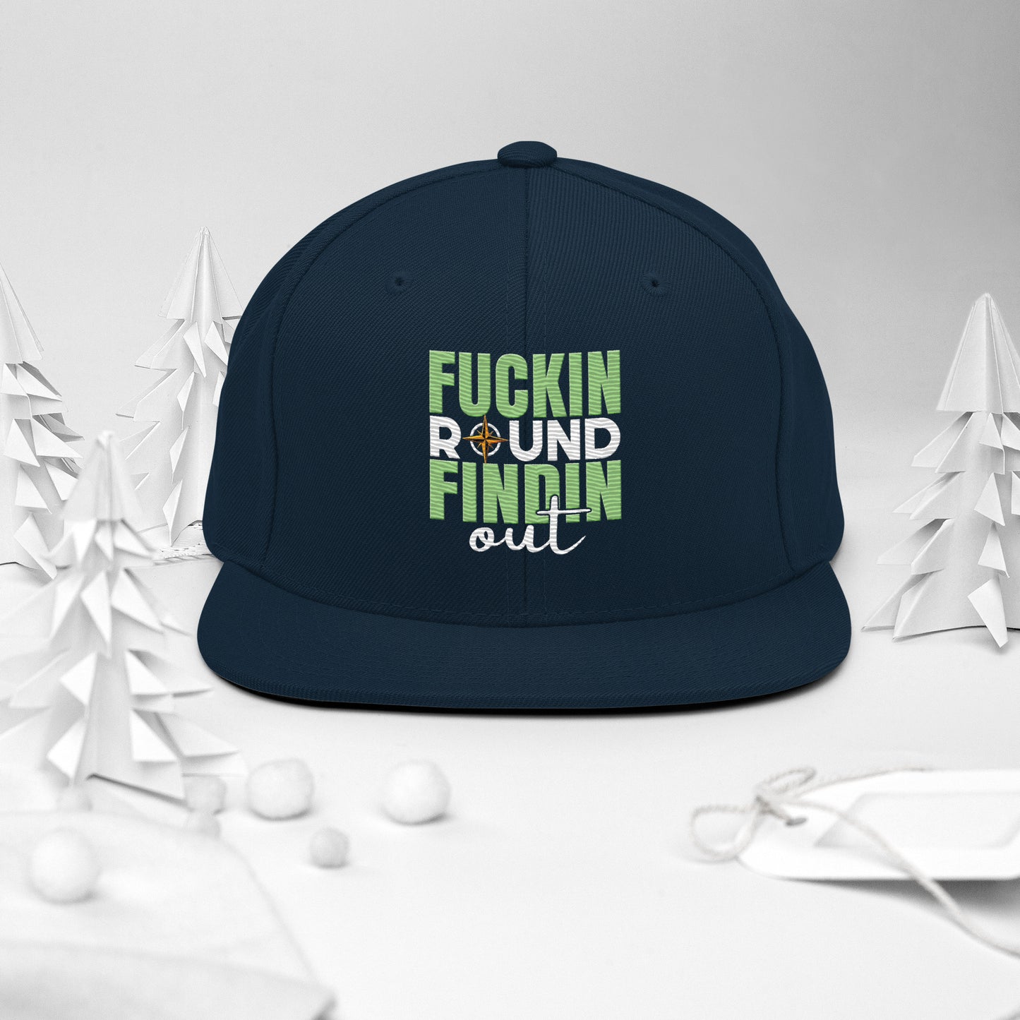 fuckin round, findin out snapback hat
