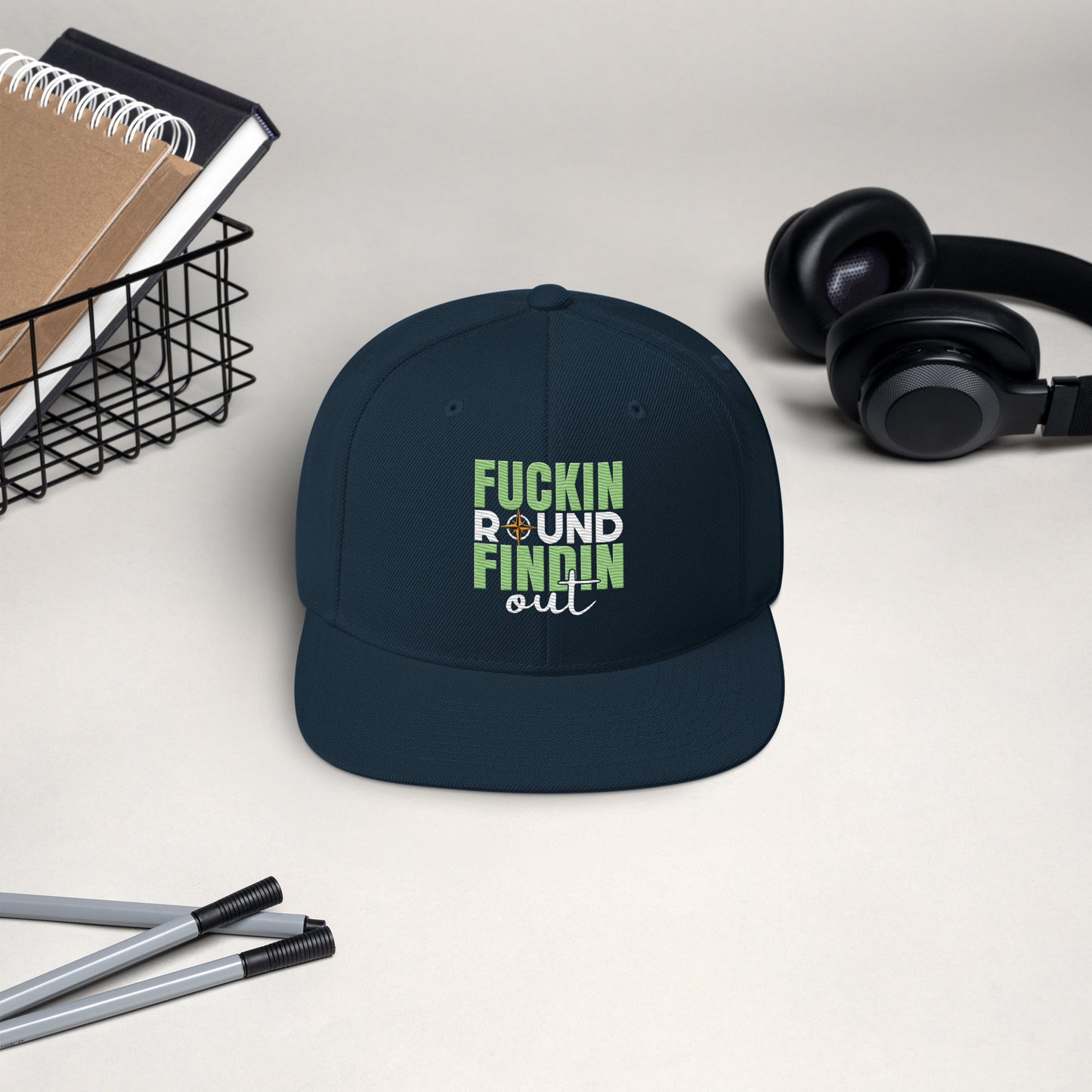fuckin round, findin out snapback hat
