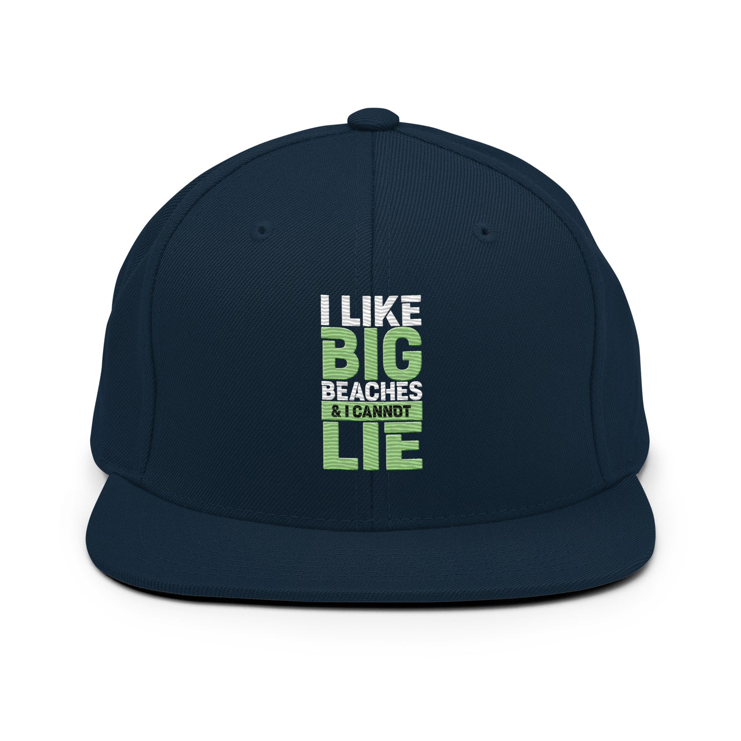 i like big beaches snapback hat