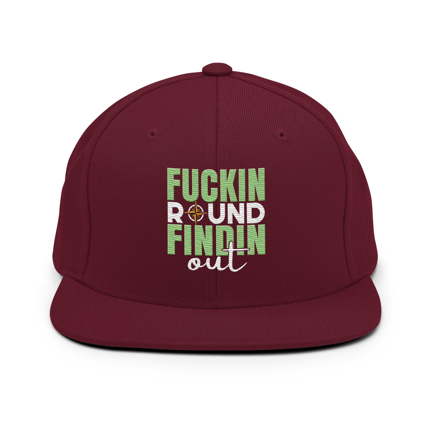 fuckin round, findin out snapback hat
