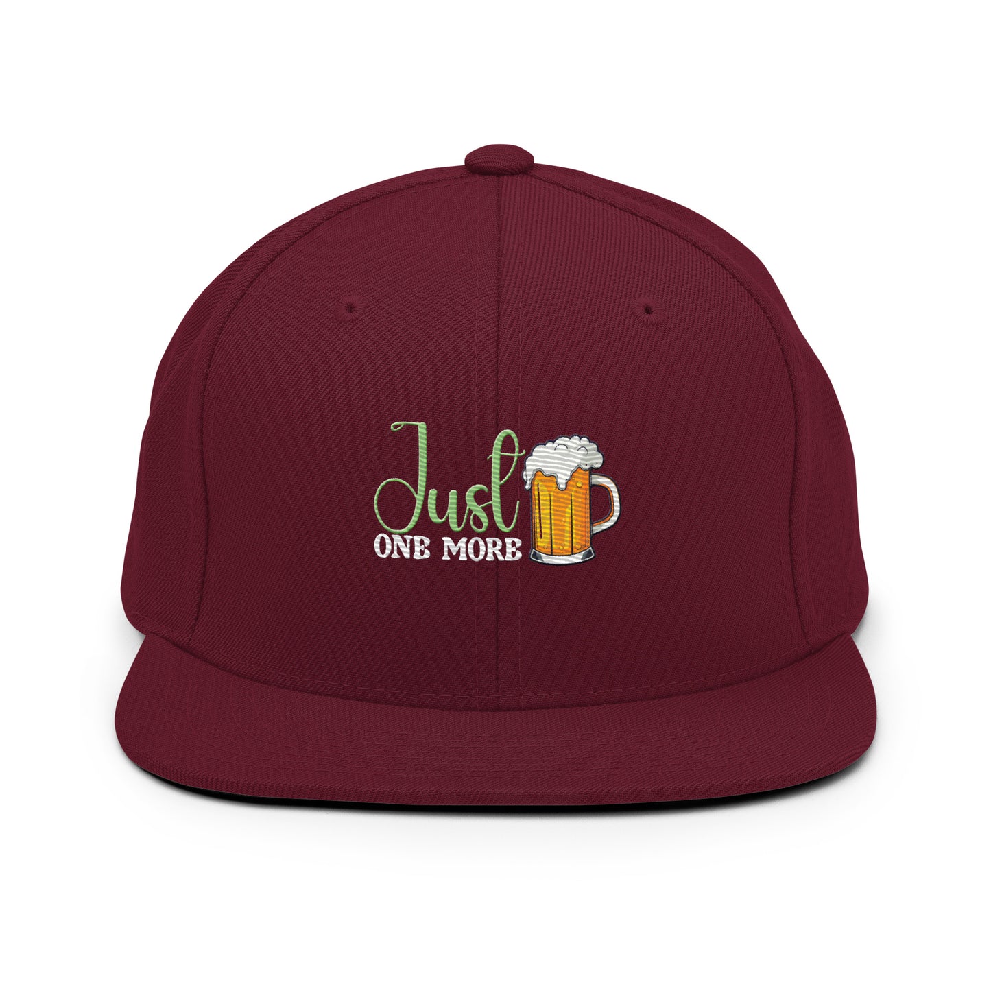 just one more snapback hat