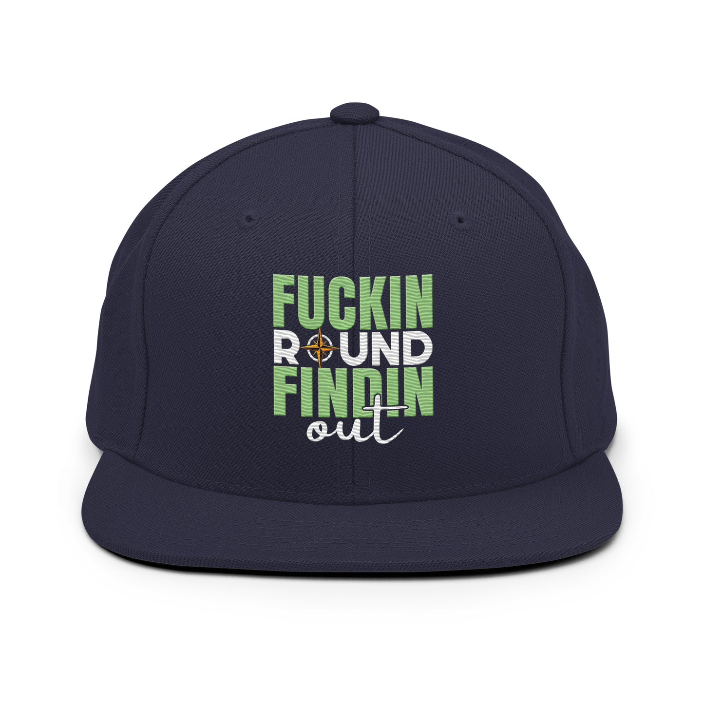 fuckin round, findin out snapback hat