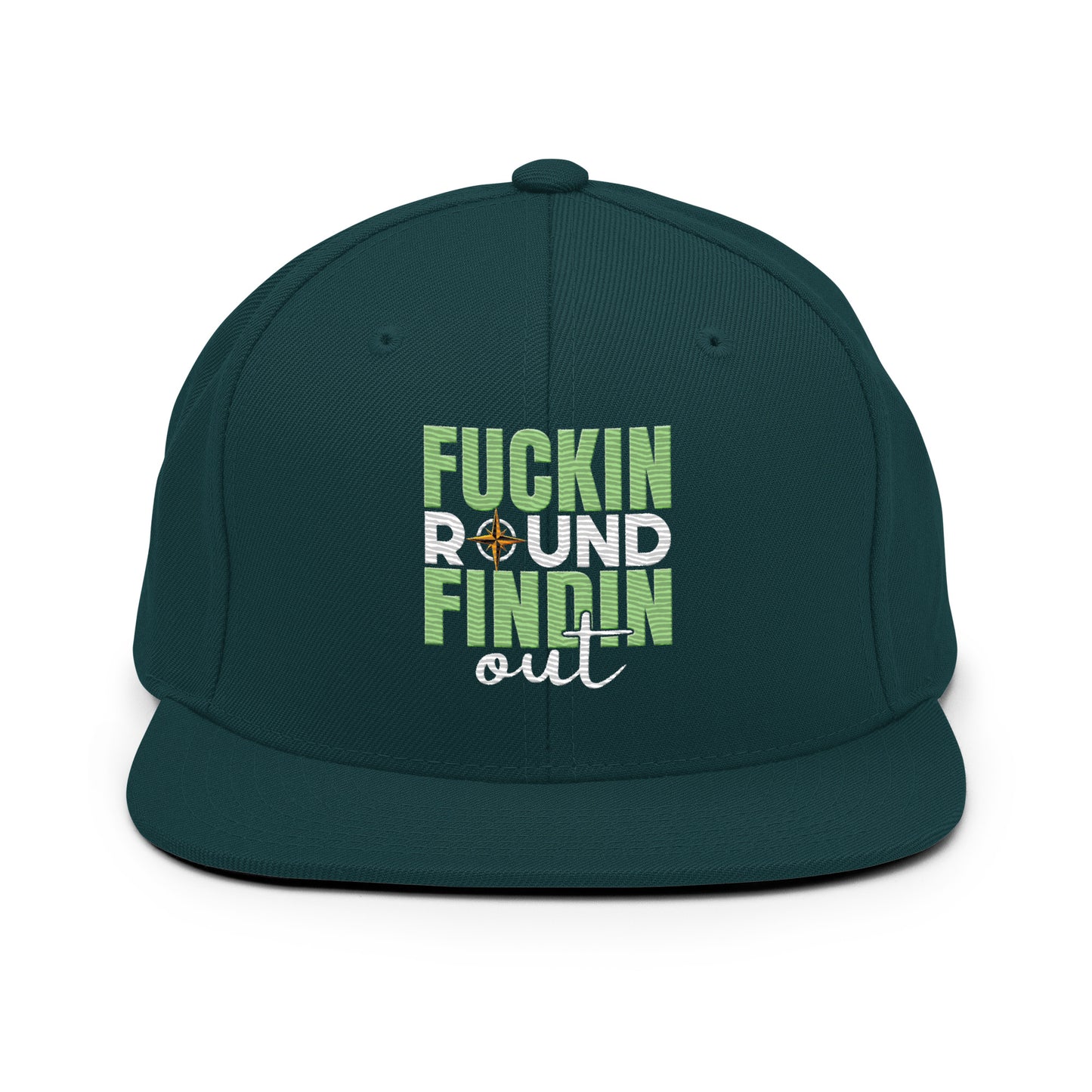 fuckin round, findin out snapback hat