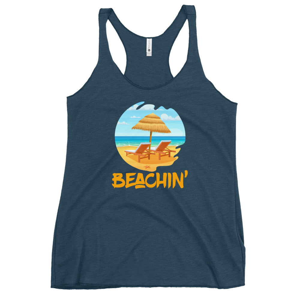 beachin' racerback tank