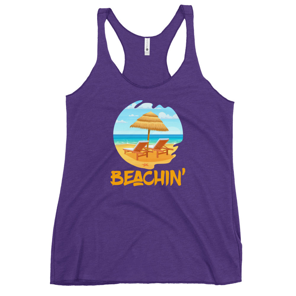beachin' racerback tank