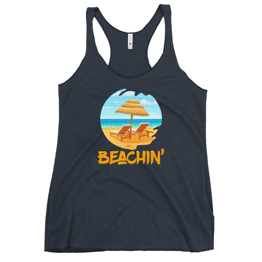 beachin' racerback tank