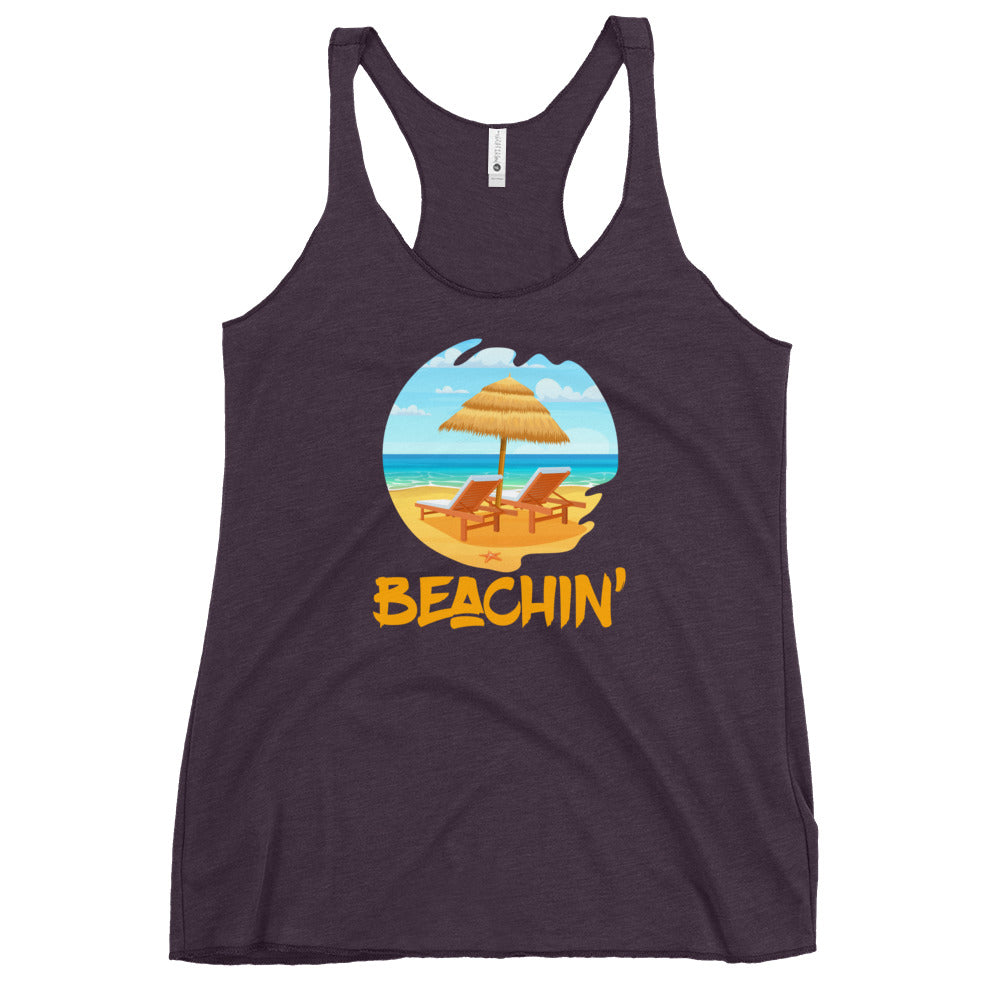 beachin' racerback tank