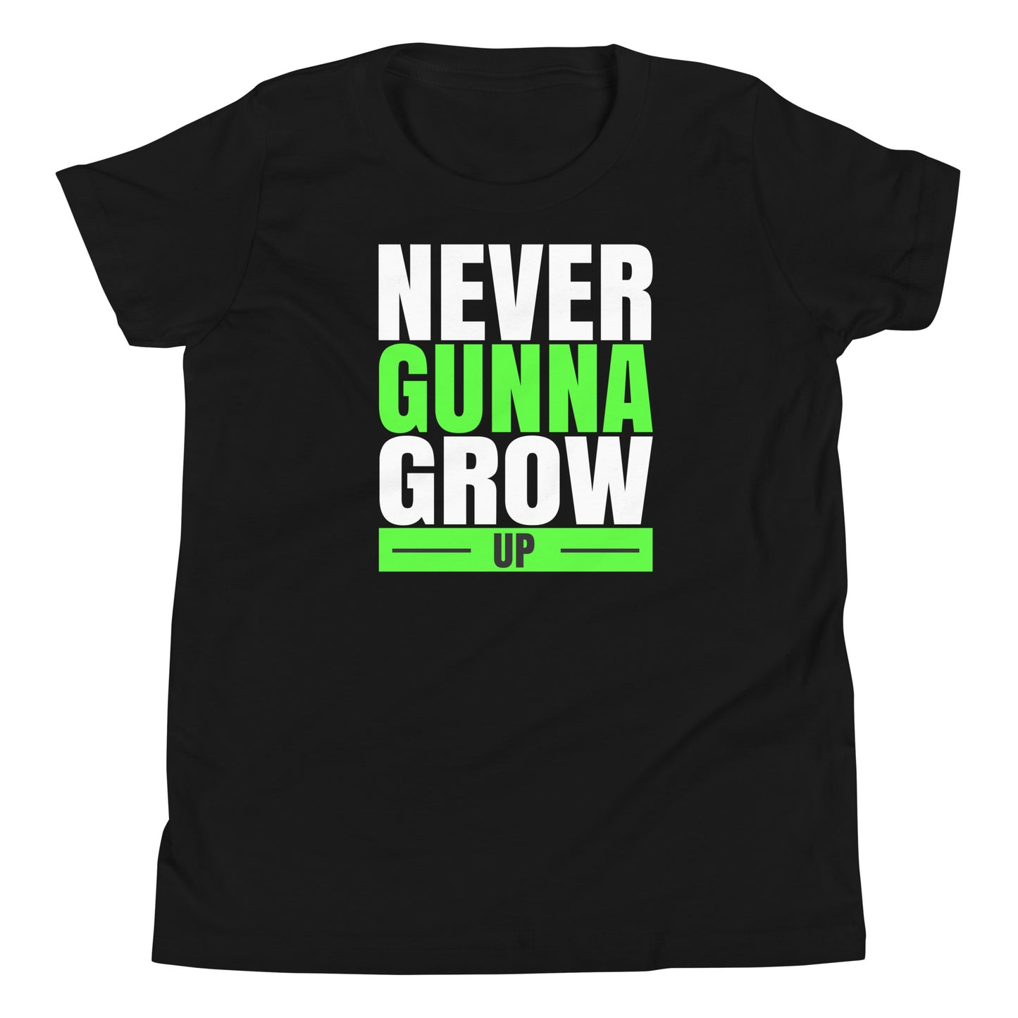 never gunna grow up youth short sleeve t-shirt
