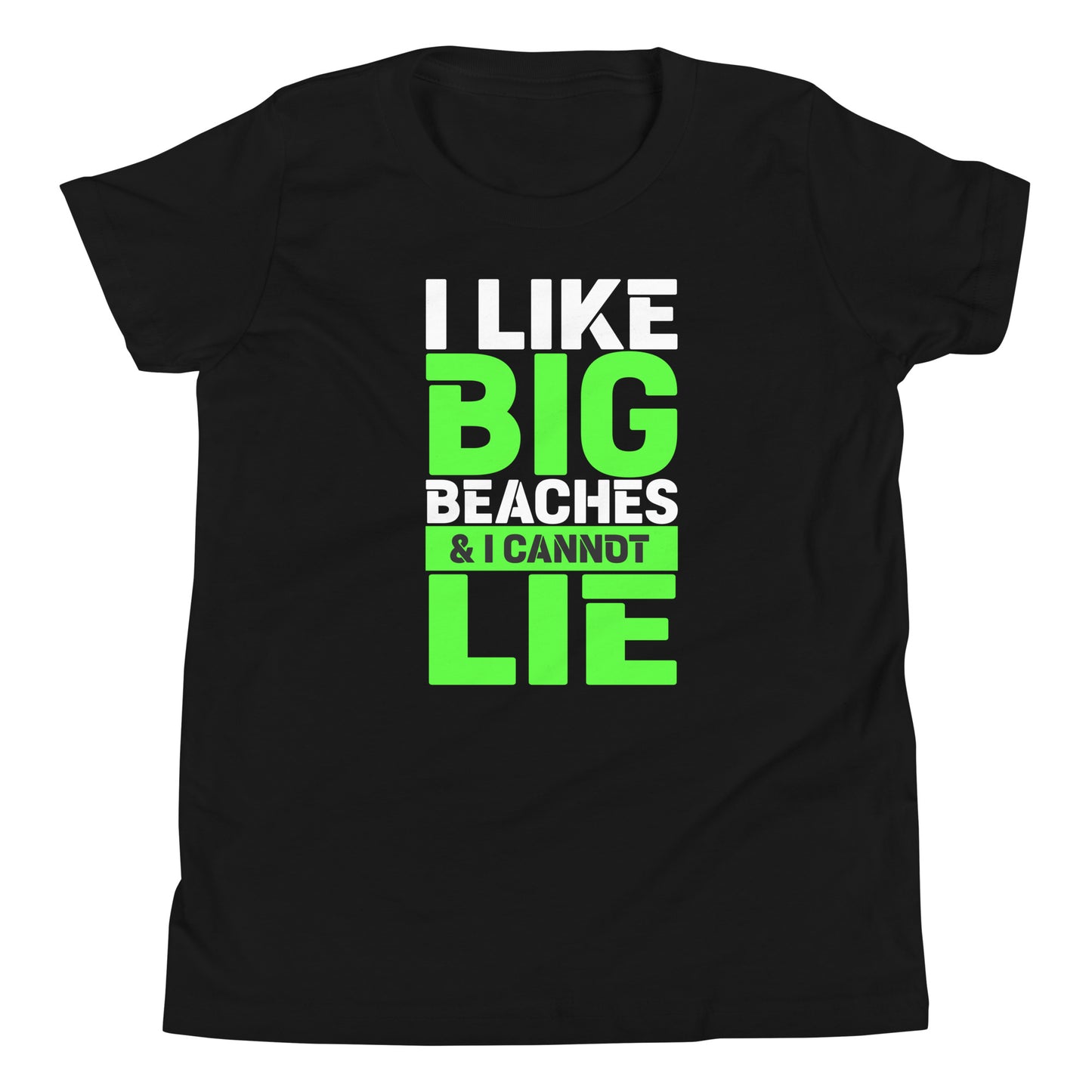i like big beaches youth short sleeve t-shirt