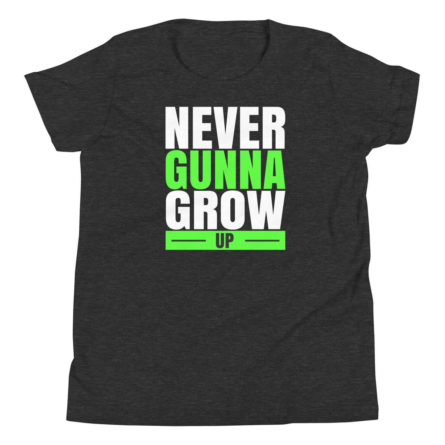 never gunna grow up youth short sleeve t-shirt