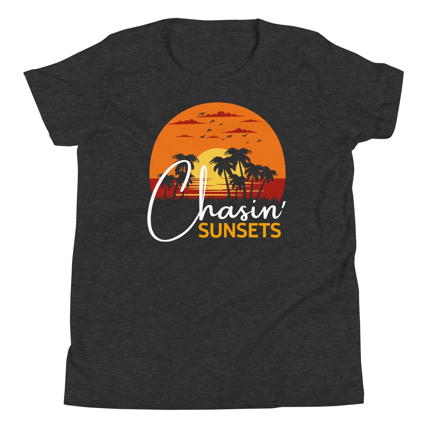 chasin sunsets youth short sleeve t-shirt