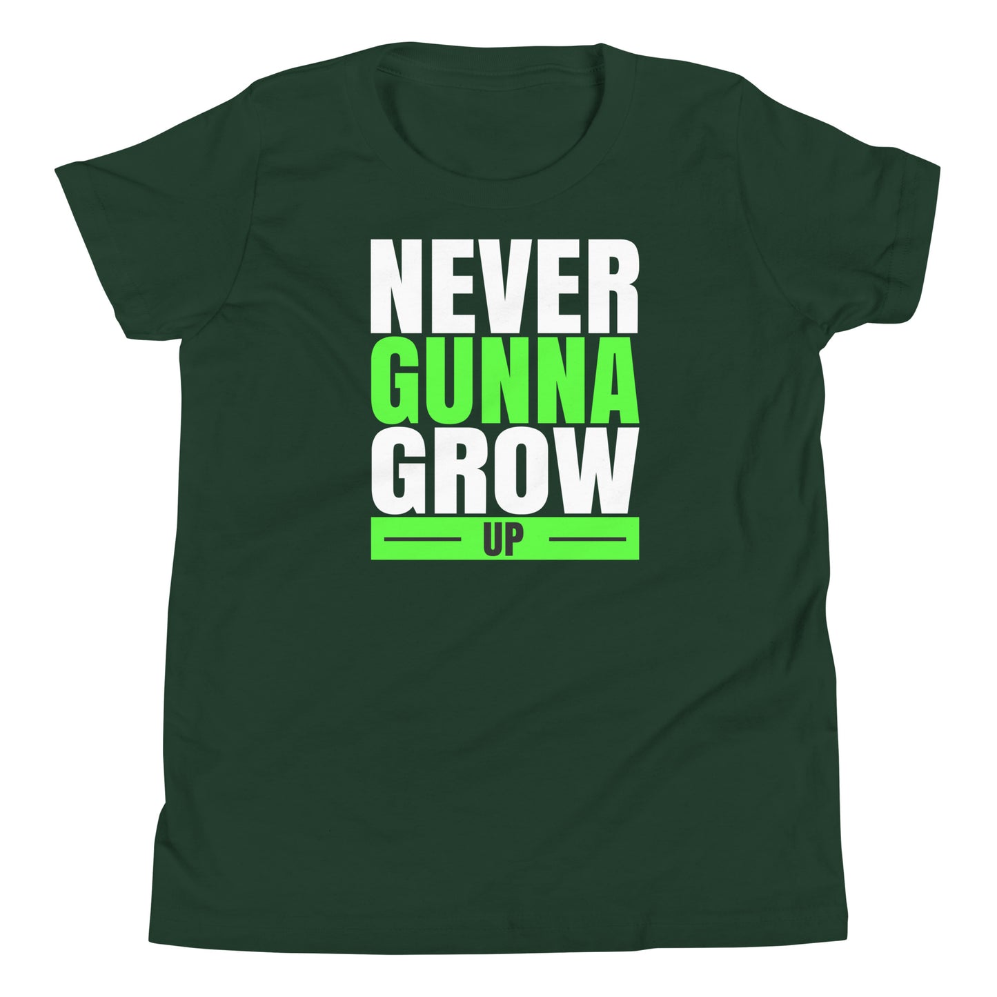 never gunna grow up youth short sleeve t-shirt