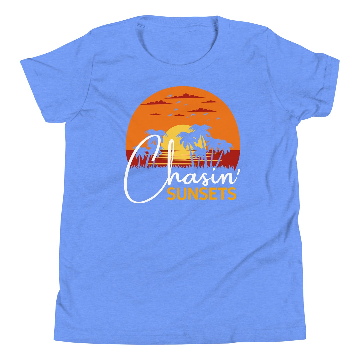chasin sunsets youth short sleeve t-shirt