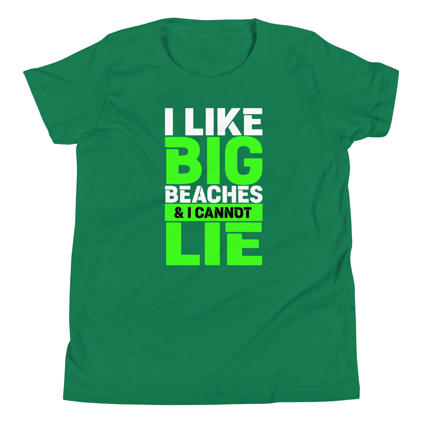 i like big beaches youth short sleeve t-shirt