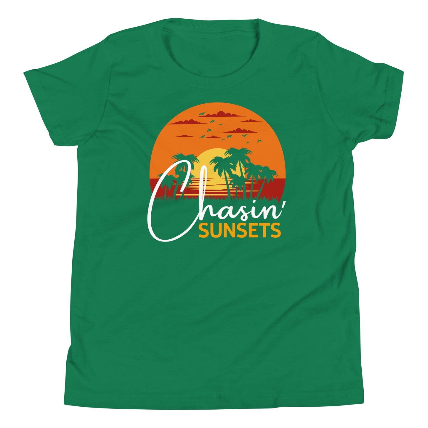 chasin sunsets youth short sleeve t-shirt