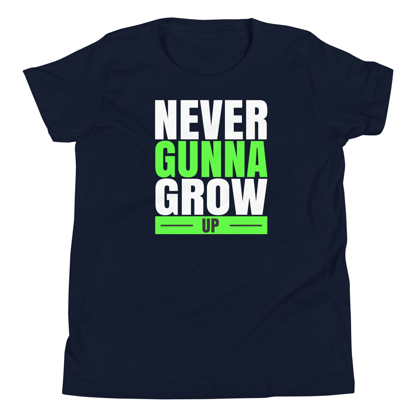 never gunna grow up youth short sleeve t-shirt