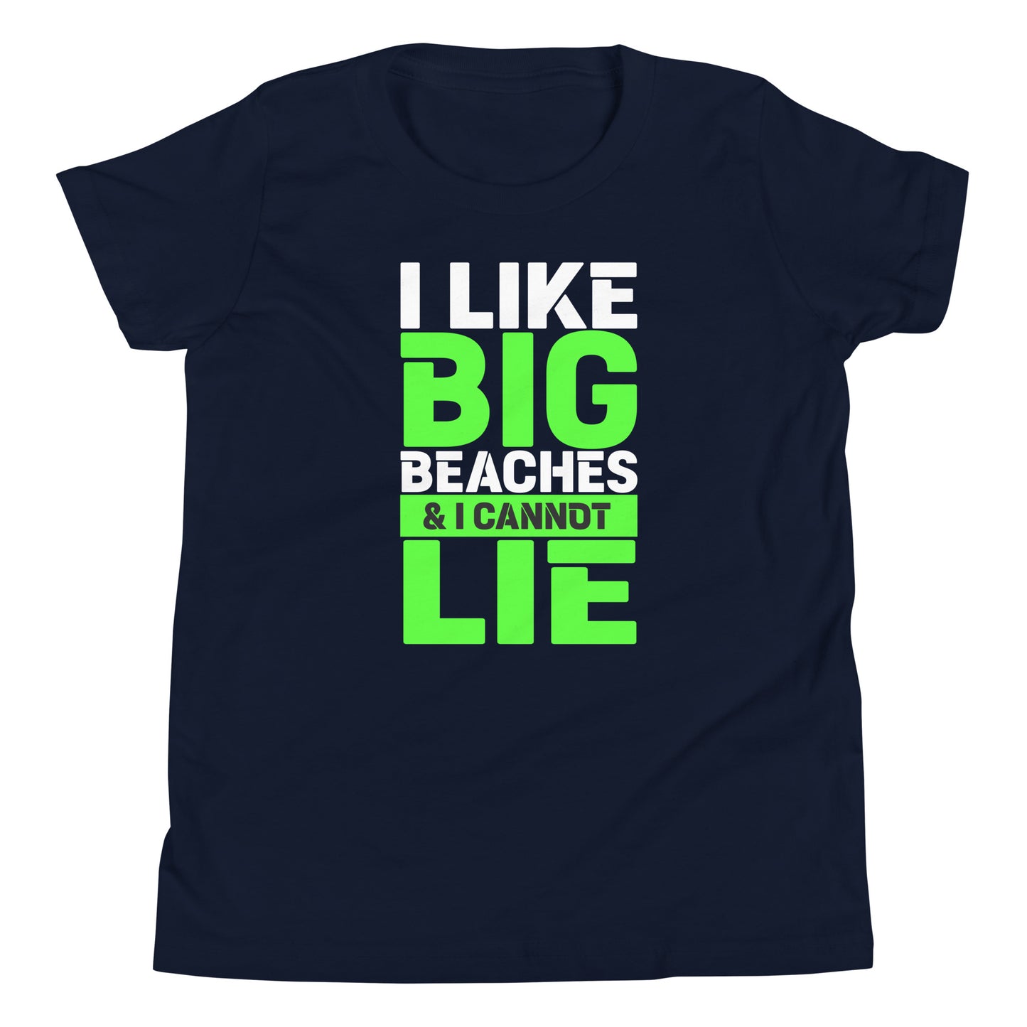 i like big beaches youth short sleeve t-shirt