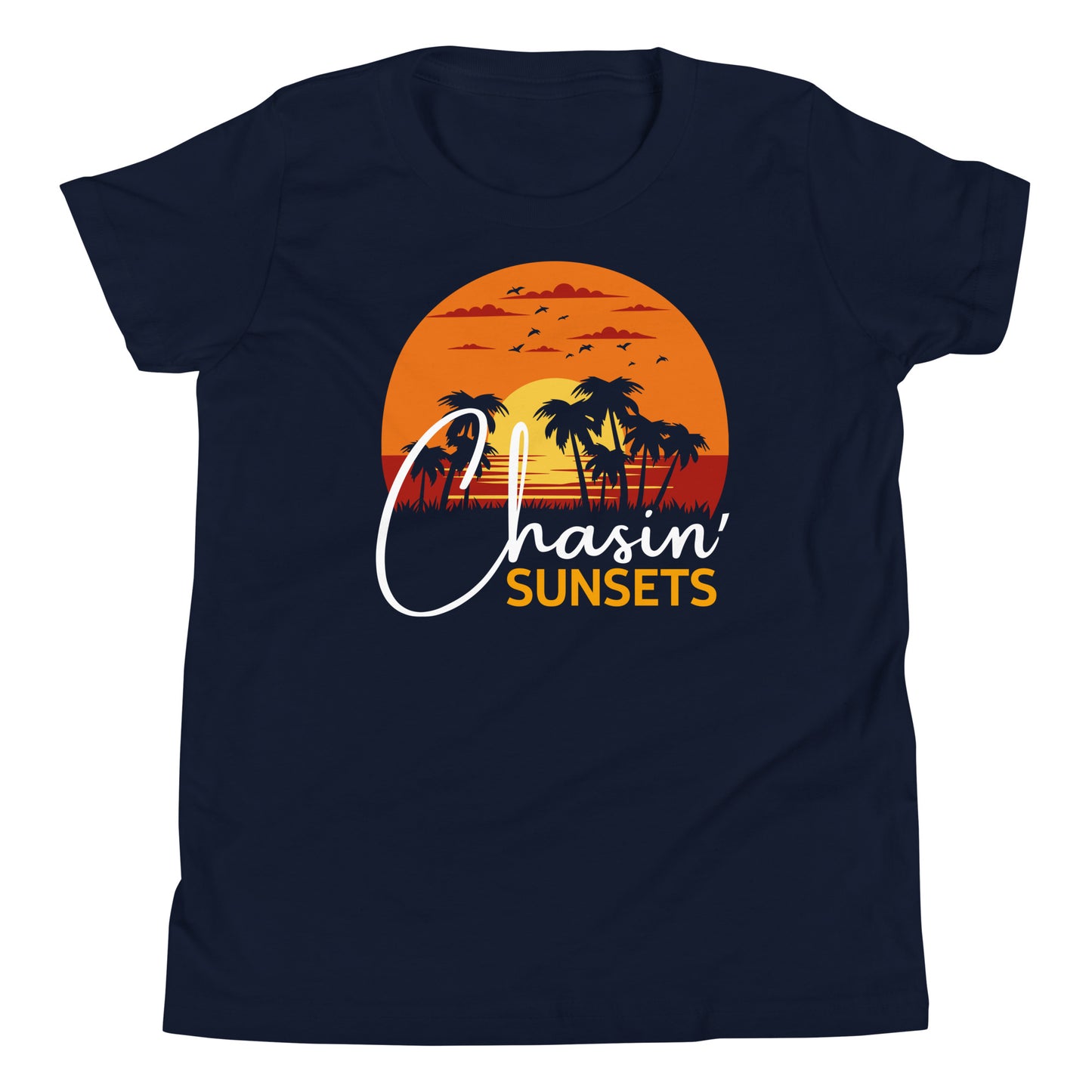chasin sunsets youth short sleeve t-shirt