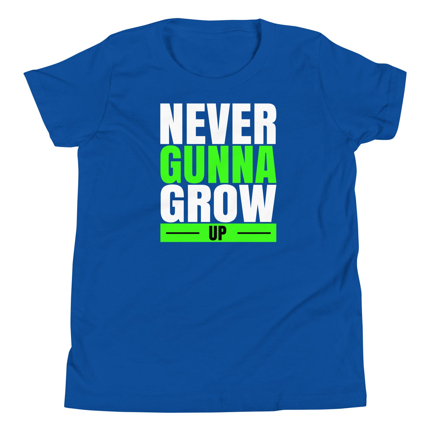 never gunna grow up youth short sleeve t-shirt