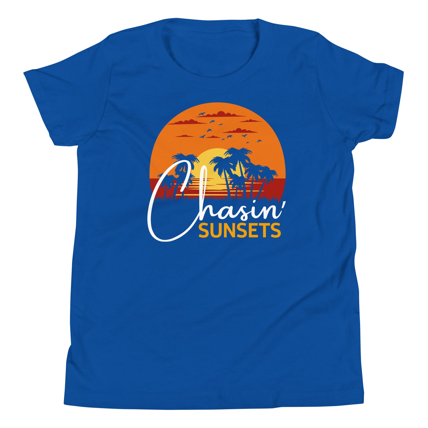 chasin sunsets youth short sleeve t-shirt